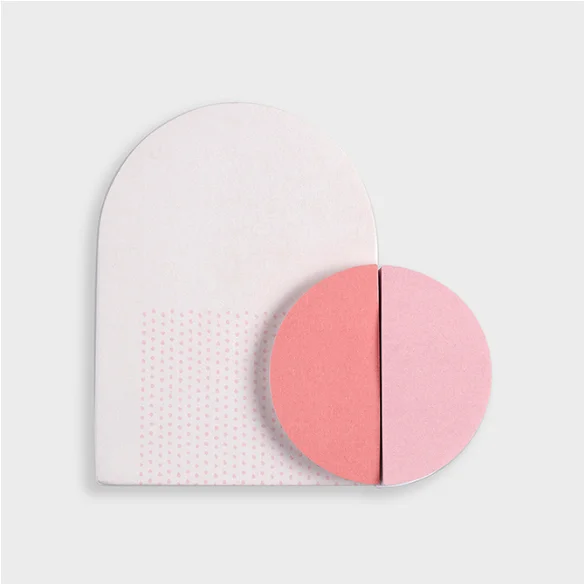 Terra Neutral Eco Friendly Sticky Notepad Shapes 3-Pack