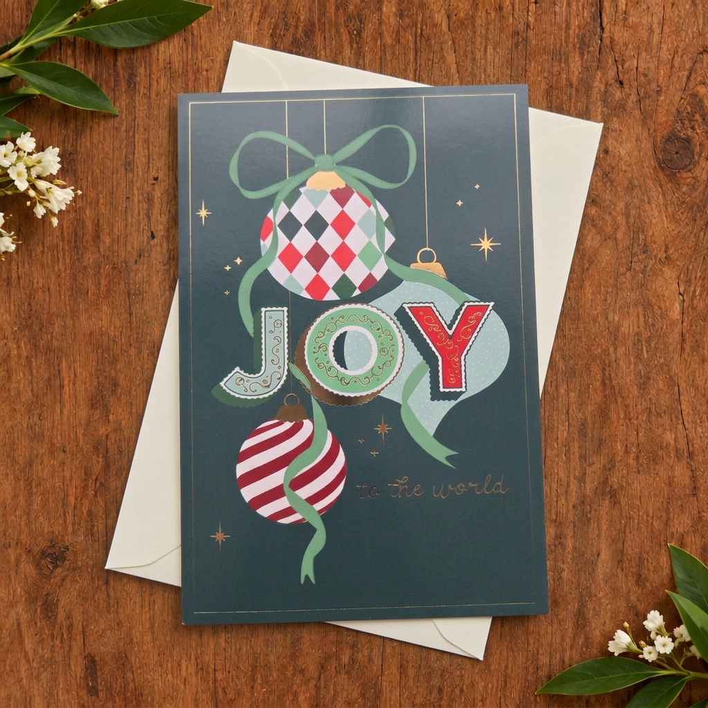 Joy to the World Christmas Card