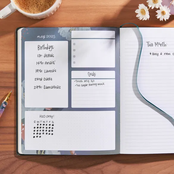 Bold Blooms 8x10 Softbound LifePlanner™ - Vertical Jan 25' to Dec 25'