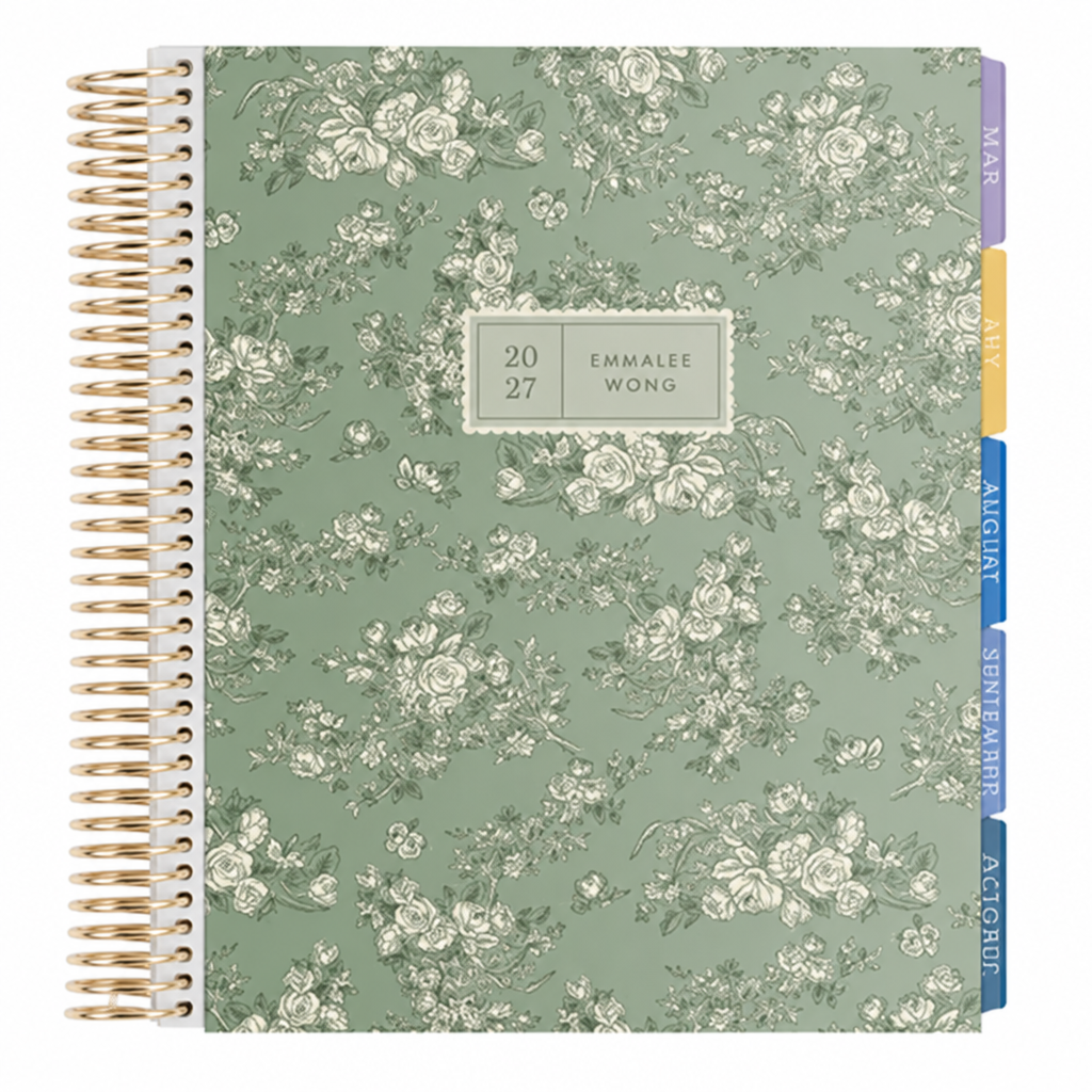 **SPECIAL ORDER** Toile Wallpaper Fern Monthly Planner - Jan '27 to Dec '27
