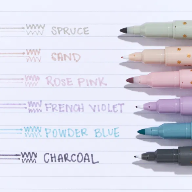 Coming Soon - Pastel Dual-Tip Markers 6-Pack