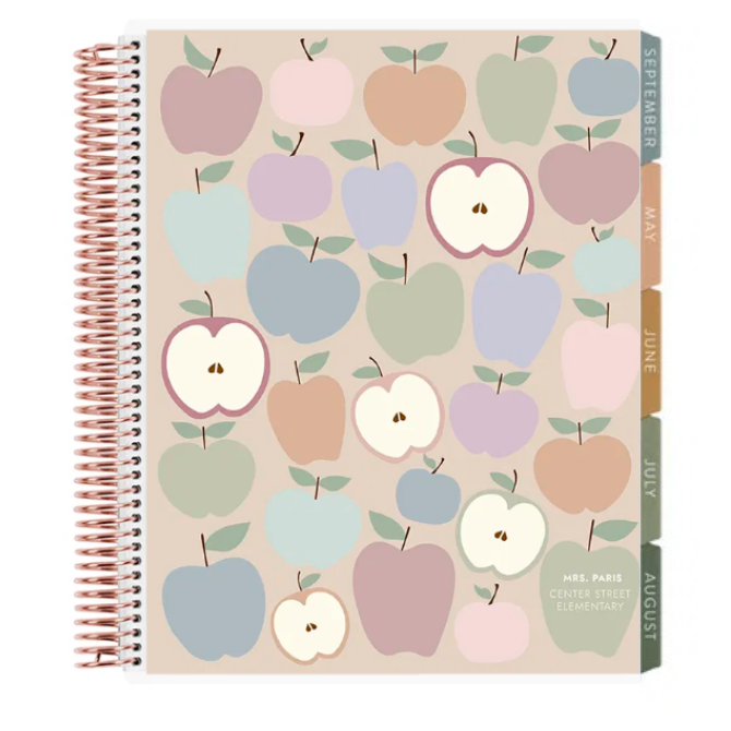 **SPECIAL ORDER** Toile Earth Tones Applescape Vertical Teacher Lesson Planner - Jan '27 to Dec '27
