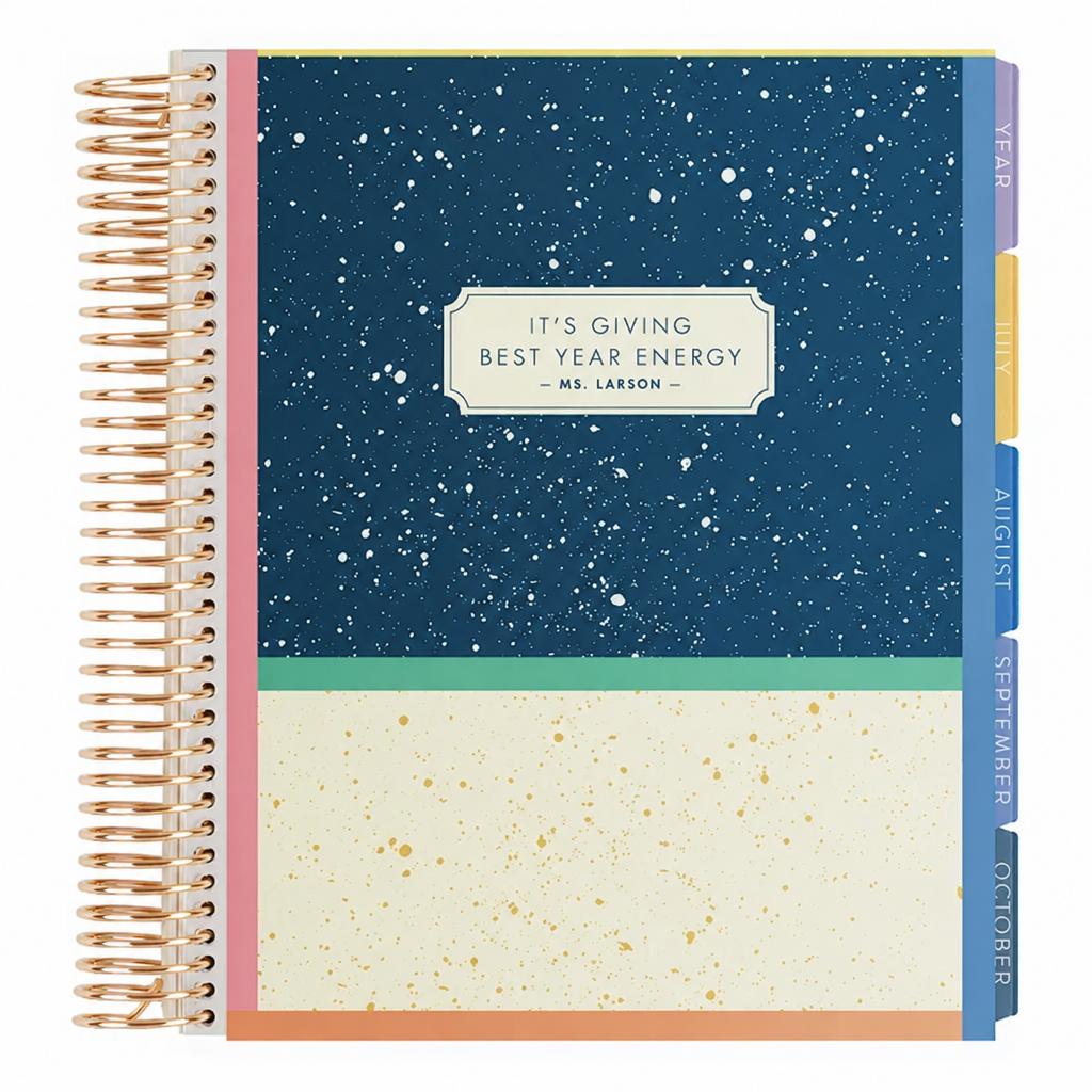 **SPECIAL ORDER** Toile Colourblock Composition Bright Monthly Planner - Jan '27 to Dec '27