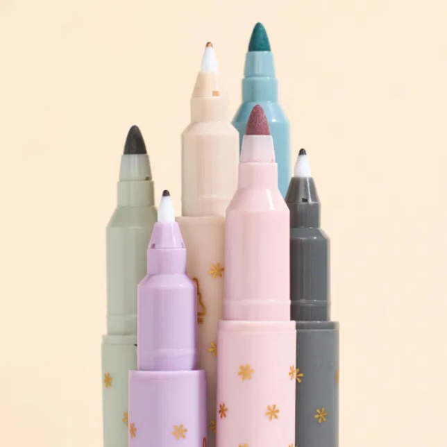 Coming Soon - Pastel Dual-Tip Markers 6-Pack