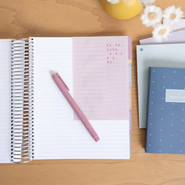 Earth Tones Functional Tabbed Sticky Notes Booklet