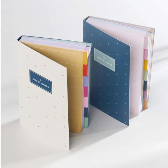 Colourful Functional Tabbed Sticky Notes Booklet