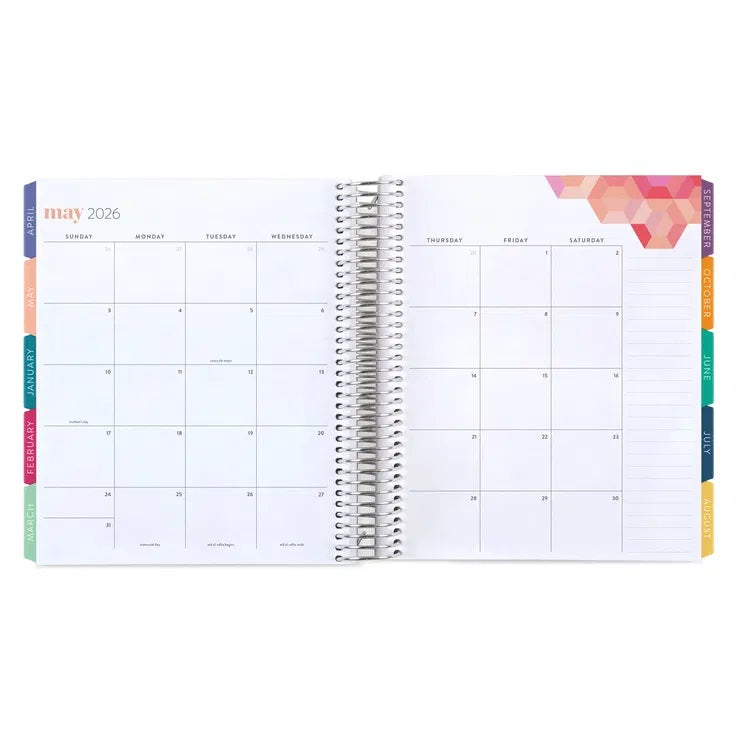 **SPECIAL ORDER** Hexagon Monthly Planner - Hexagon Interior - Aug '25 - Jul '26