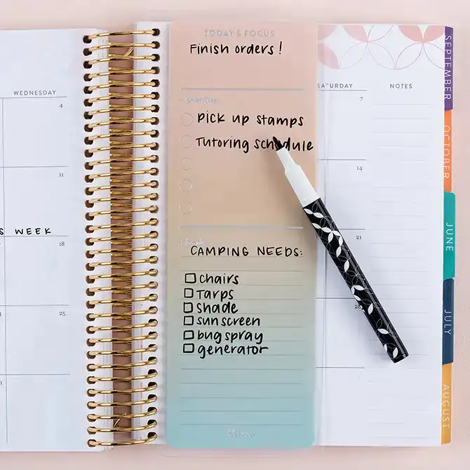 A5 Snap-In Daily Focus Dashboard