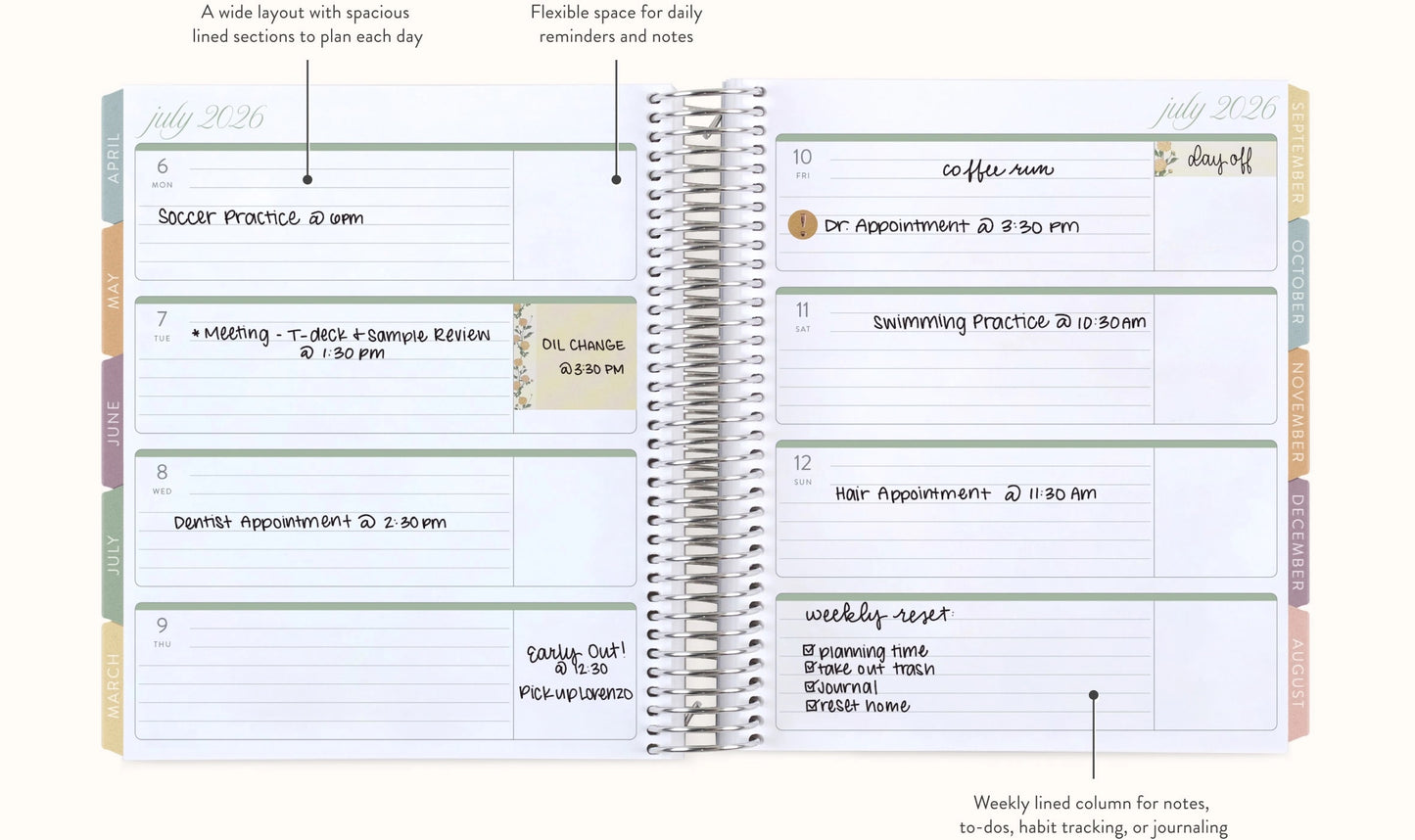 **SPECIAL ORDER** Bouquet Horizonal LifePlanner™ - Jul '25 to Jun '26