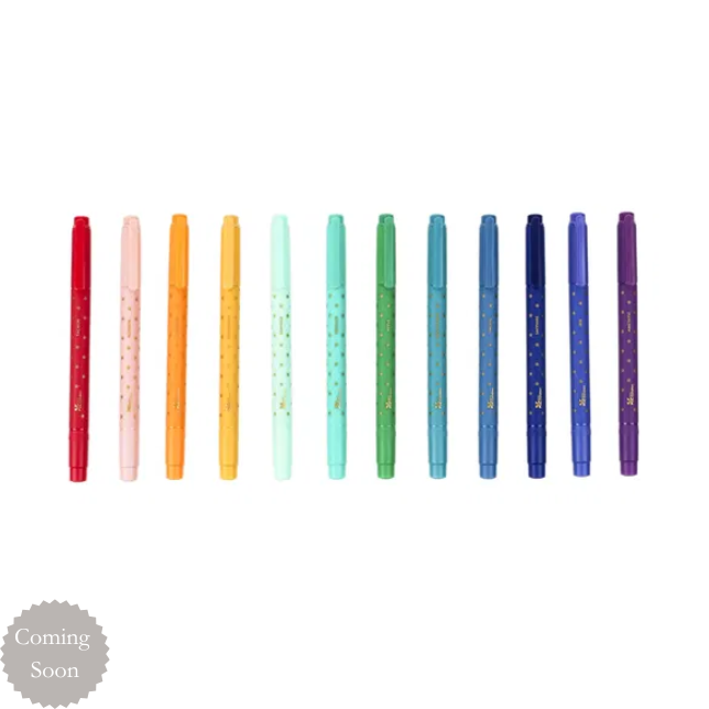 Coming Soon - Colourful Dual-Tip Markers 12-Pack