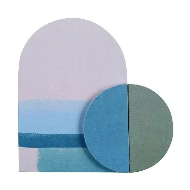 Cool Neutral Sticky Notepad Shapes 3-Pack