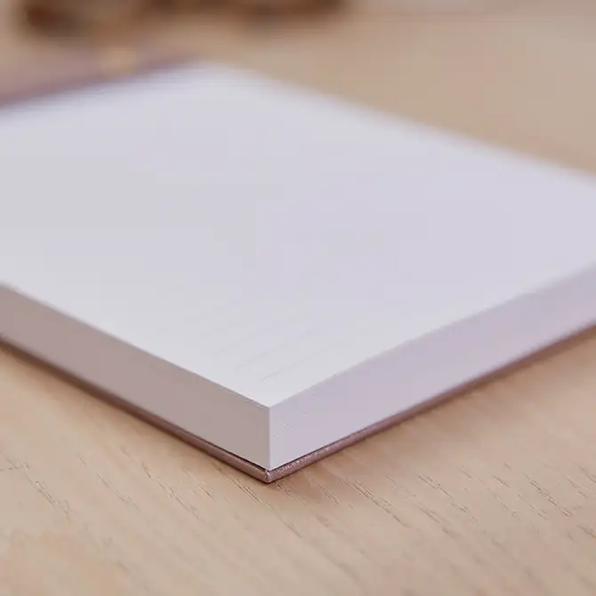 Rose Gold Refillable Note pad Holder