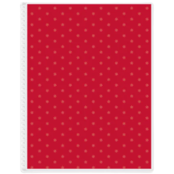 Canvas Red Asterisk 7 x 9