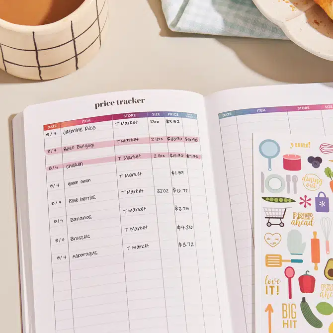 Colourblends Shore PetitePlanner Meal Planner