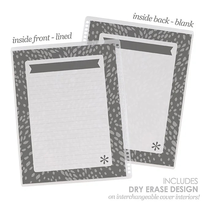 Metallic Painted Petals Cover 7 x 9