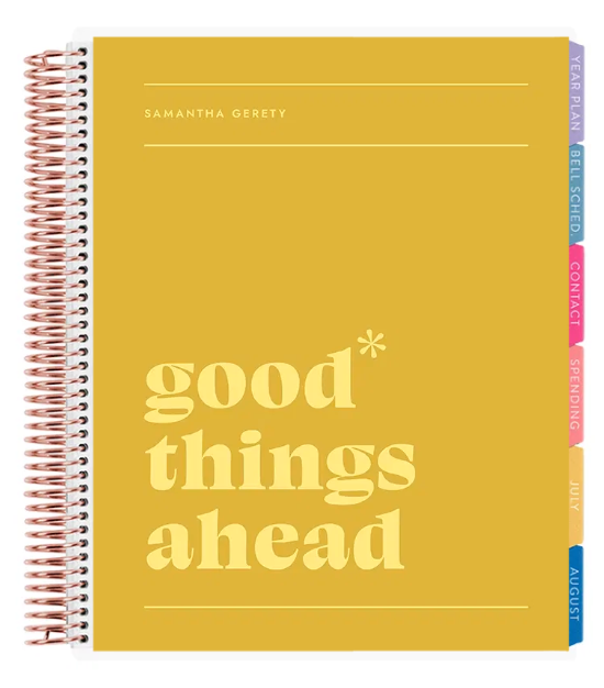 **SPECIAL ORDER** Legacy Good Things Vertical Teacher Lesson Planner - Jan '27 to Dec '27