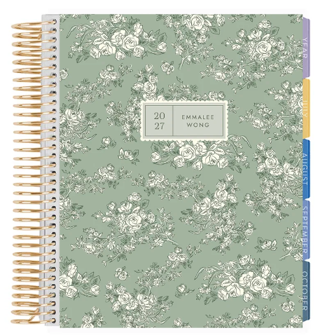 **SPECIAL ORDER** Legacy Toile Wallpaper Fern Monthly Planner - Jan '27 to Dec '27