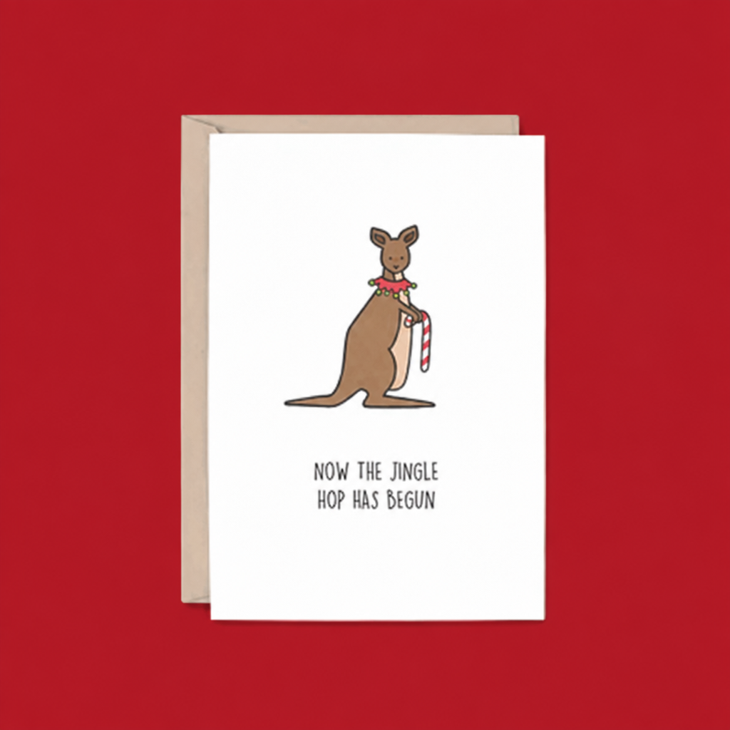 Now the Jingle Hop Has Begun Christmas Card