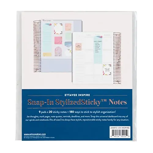 Universal Snap-In Stylized Sticky notes - EttaVee Inspire