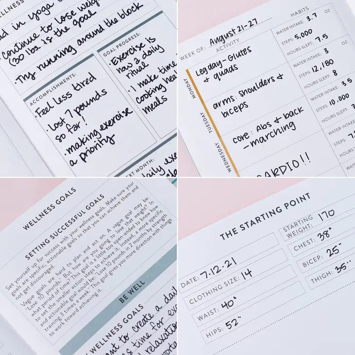 Wellness Log Petite Planner - Colourblends