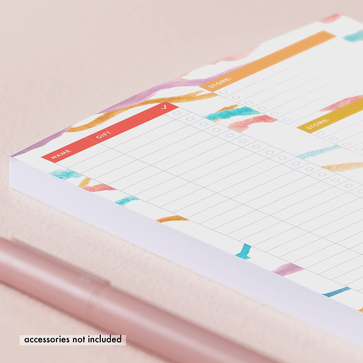 Gift Shopping List Notepad - 50 Sheets