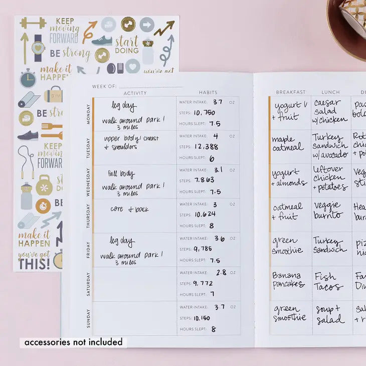 Wellness Log Petite Planner - Colourblends