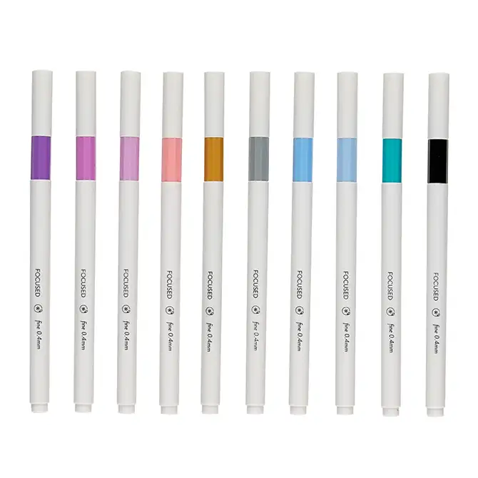 Eco Friendly Focused Colourful Fineliners 10-Pack