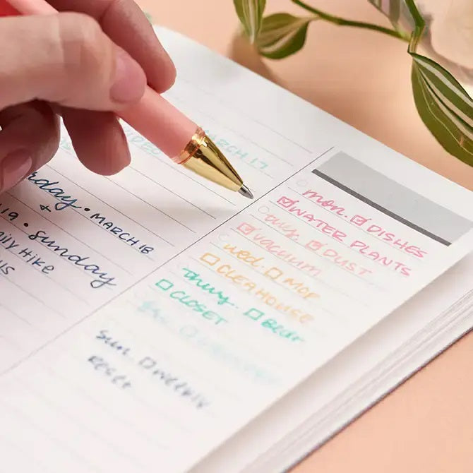 5x8 Softbound Notebook - Striped Productivity