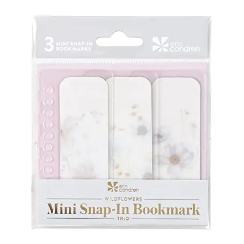 Mini Snap-In Bookmark Trio - Wildflowers