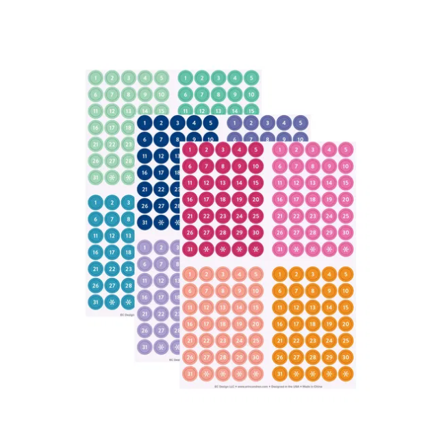 Colourful Date Dots - NEW ARRIVAL