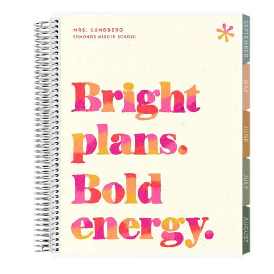 **SPECIAL ORDER** Toile Chromatic Inspiration Vertical Teacher Lesson Planner - Jan '27 to Dec '27