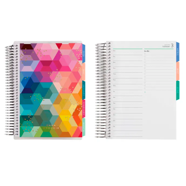 **SPECIAL ORDER** Hexagon A5 Daily LifePlanner™ Duo - Jul '25 to Jun '26