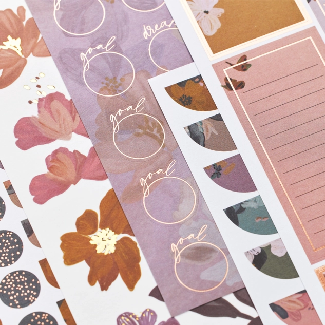 Bold Blooms Sticker Book