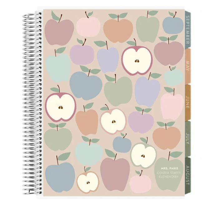 **SPECIAL ORDER** Toile Earth Tones Applescape Vertical Teacher Lesson Planner - Jan '27 to Dec '27