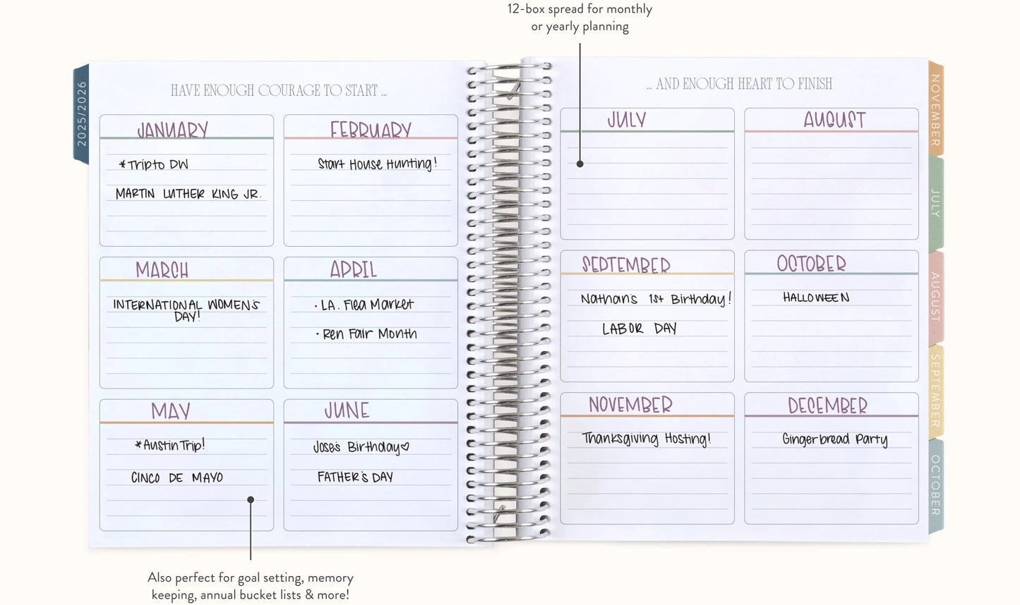 **SPECIAL ORDER** Bouquet Vertical LifePlanner™ - Jul '25 to Jun '26
