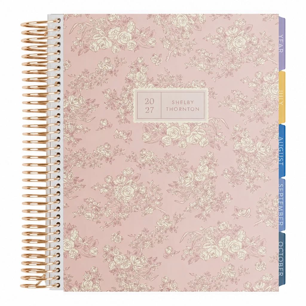 **SPECIAL ORDER** Toile Quartz Monthly Planner - Jan '27 to Dec '27