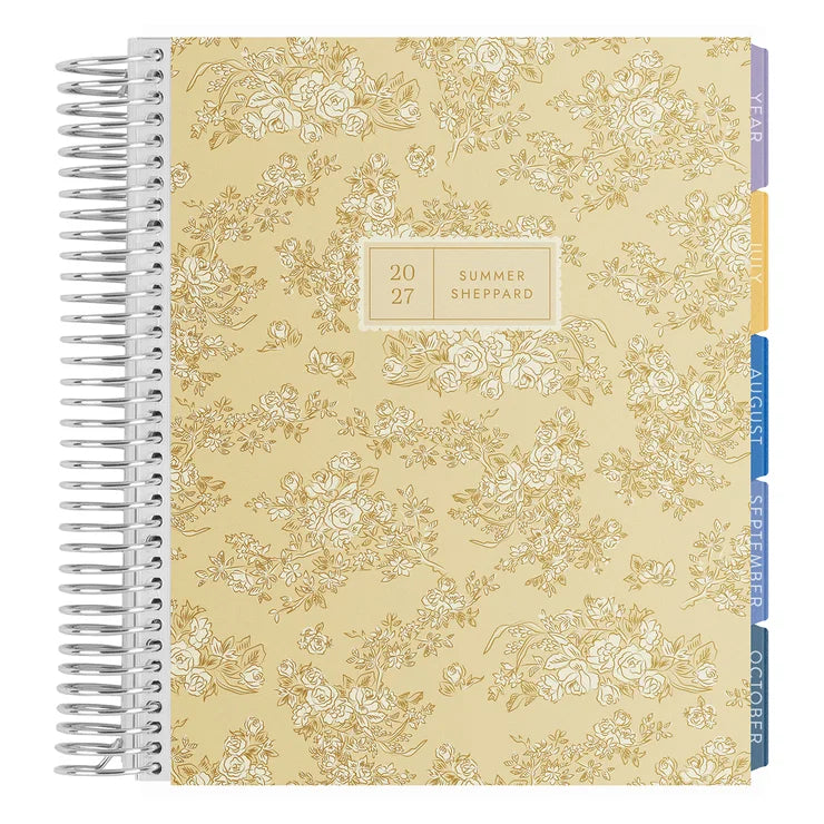 **SPECIAL ORDER** Toile Wallpaper Sand Monthly Planner - Jan '27 to Dec '27
