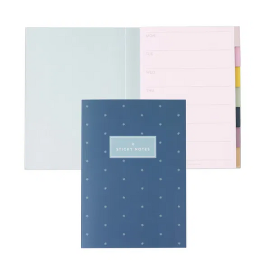 Earth Tones Functional Tabbed Sticky Notes Booklet