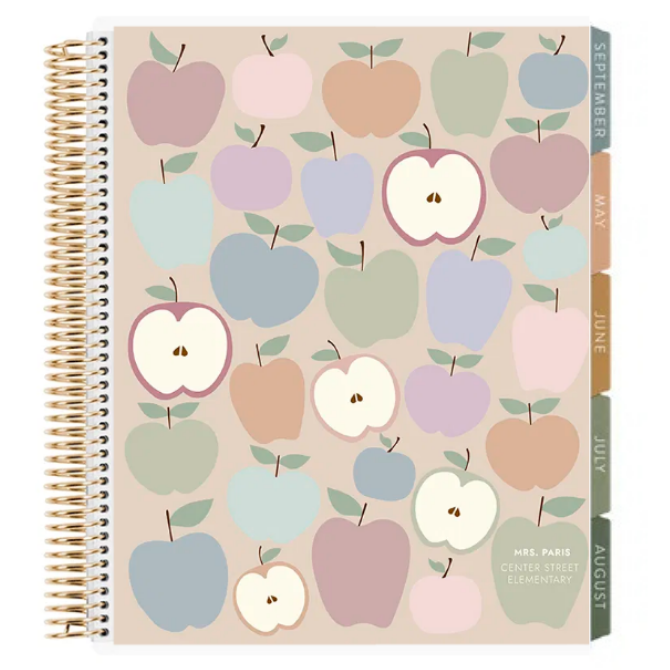 **SPECIAL ORDER** Toile Earth Tones Applescape Vertical Teacher Lesson Planner - Jan '27 to Dec '27
