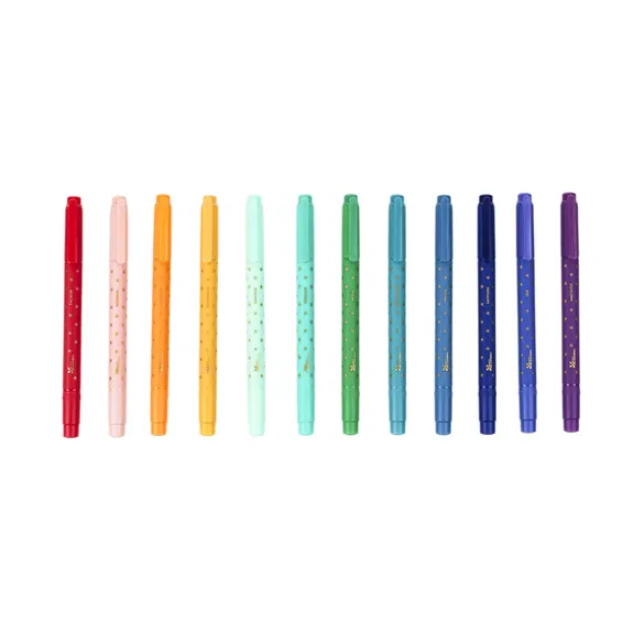 Colourful Dual-Tip Markers 12-Pack