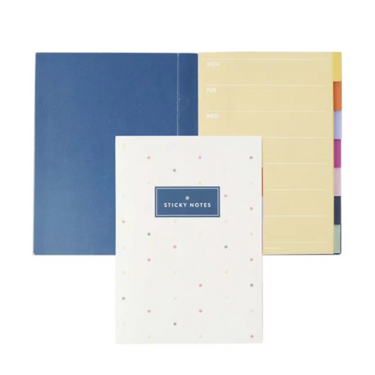 Colourful Functional Tabbed Sticky Notes Booklet