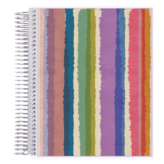 7x9 Tie Dye Notebook Priorities and Notes