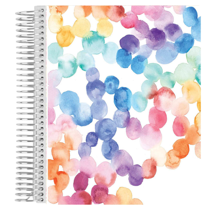 7x9 Watercolour Drops Coiled Notebook