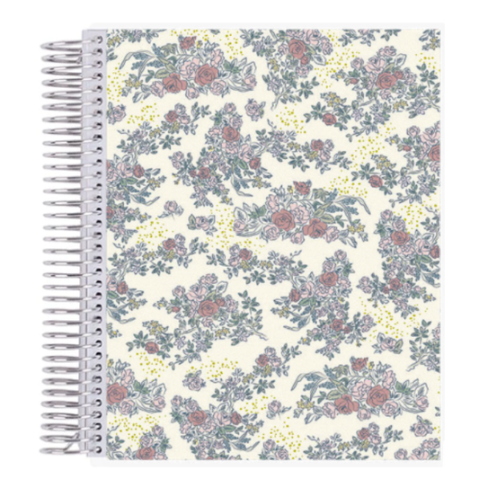 7x9 Metallic Toile Coiled Notebook