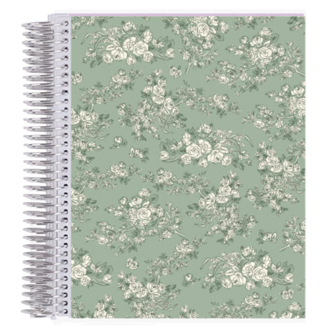 7x9 Toile Mist Coiled Notebook