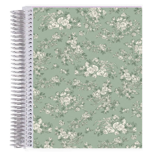 7x9 Toile Mist Coiled Notebook