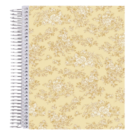 7x9 Toile Sand Coiled Notebook