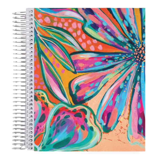 7x9 EttaVee Garden Coiled Notebook