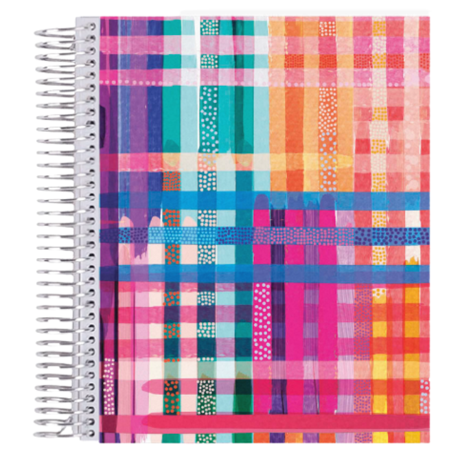 7x9 EttaVee Woven Coiled Notebook
