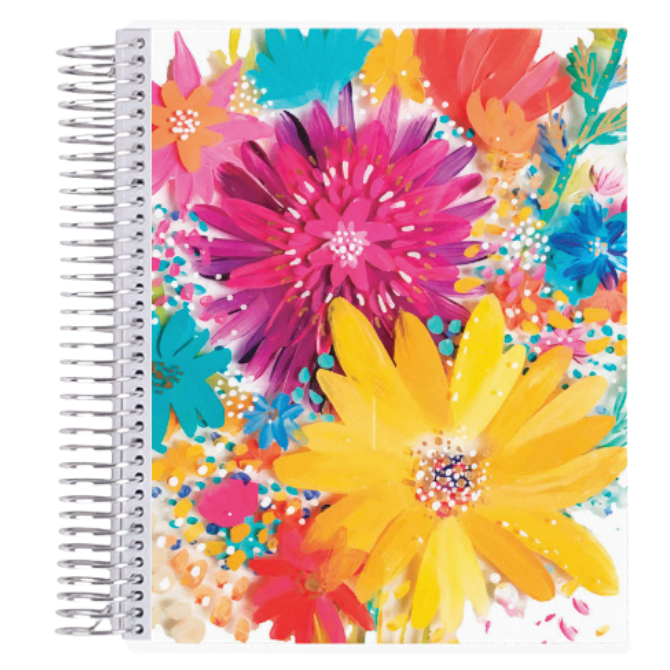 7x9 EttaVee Floranova Coiled Notebook